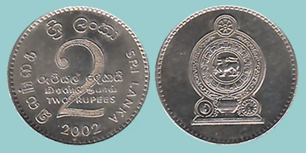 Sri Lanka 2 Rupees 2002