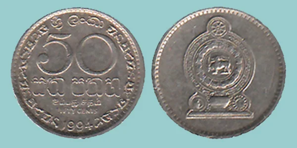 Sri Lanka 50 Cents 1994
