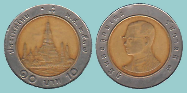 Thailandia 10 Baht 1994
