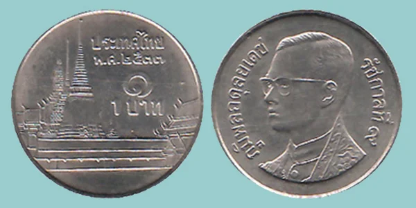 Thailandia 1 Baht 1990