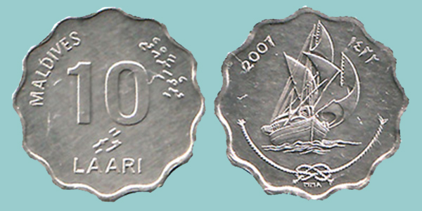 Maldive 10 Laari 2001