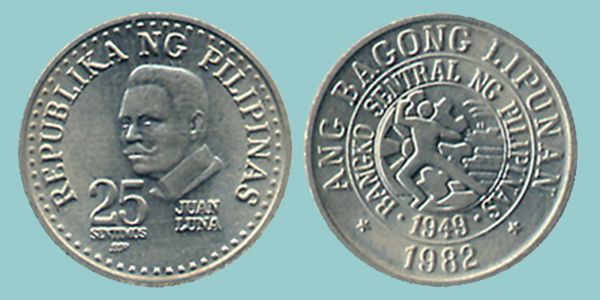 Filippine 25 Sentimos 1982