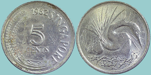Singapore 5 Cents 1982