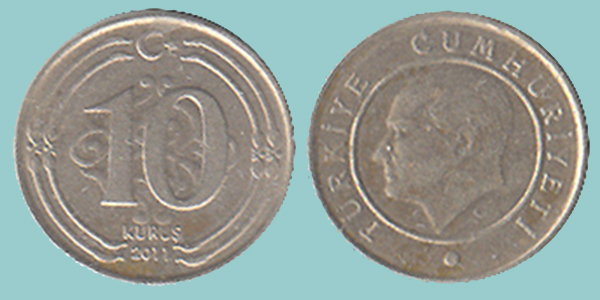 Turchia 10 Kurus 2011