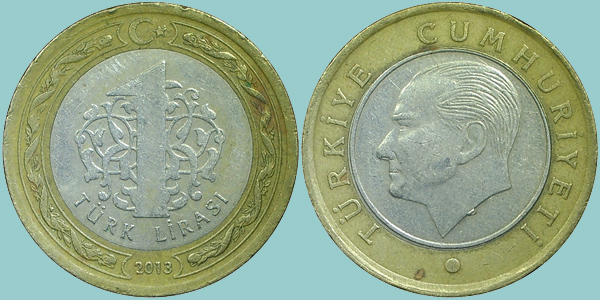 Turchia 1 Lira 2013