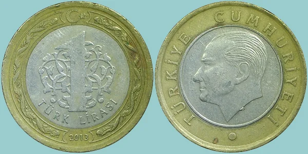 Turchia 1 Lira 2013