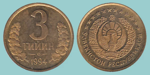 Uzbekistan 3 Tiyin 1994