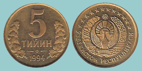 Uzbekistan 5 Tiyin 1994