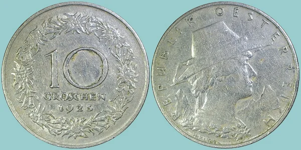 Austria 10 Groschen 1925