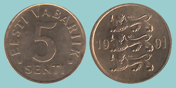 Estonia 5 Senti 1991