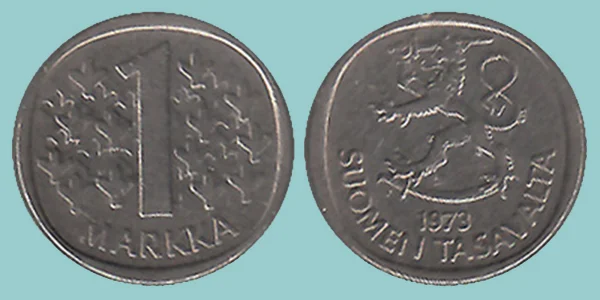 Finlandia 1 Markka 1973