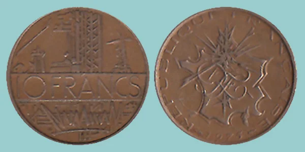 Francia 10 Francs 1975