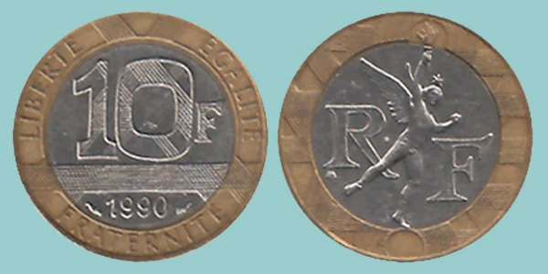 Francia 10 Francs 1990