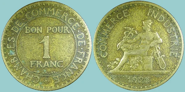 Francia 1 Franc 1922