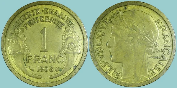 Francia 1 Franc 1938
