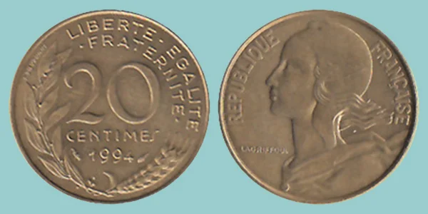 Francia 20 Centimes 1994