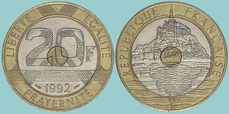 Francia 20 Francs 1992