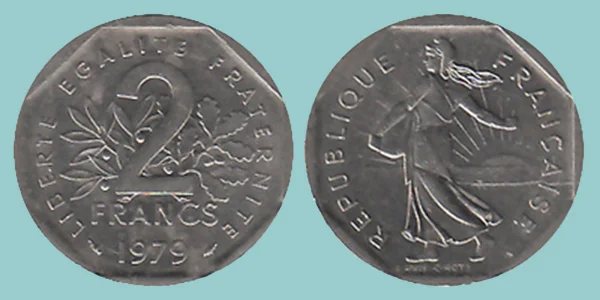 Francia 2 Francs 1979
