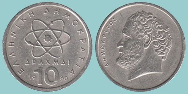 Grecia 10 Drachmai 1980