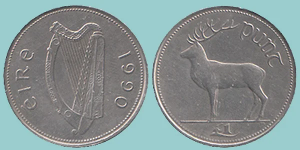 Irlanda EIRE 1 Pound 1990