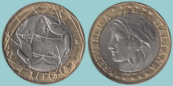 Repubblica Italiana 1000 Lire 1997