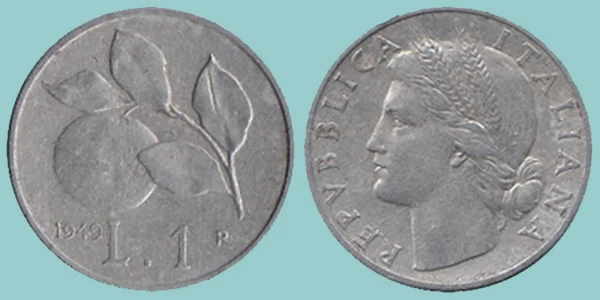 Repubblica Italiana 1 Lira 1949