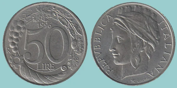 Repubblica Italiana 50 Lire 1996