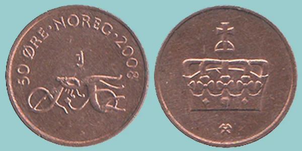 Norvegia 50 Øre 2008