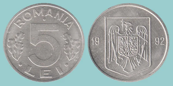 Romania 5 Lei 1992