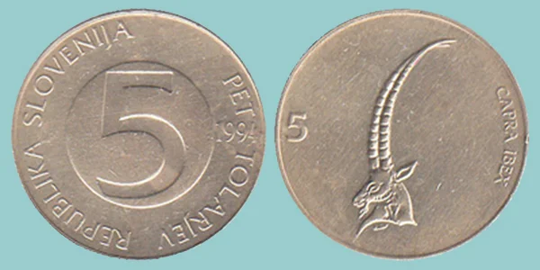 Slovenia 5 Tolarjev 1994