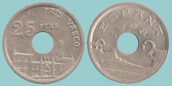 Spagna 25 Pesetas 1993