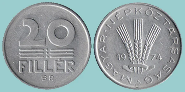 Ungheria 20 Filler 1974