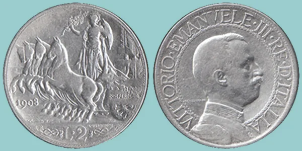 Regno Italia 2 Lire 1908