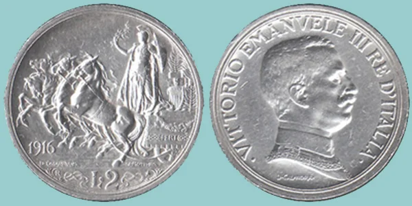 Regno Italia 2 Lire 1916