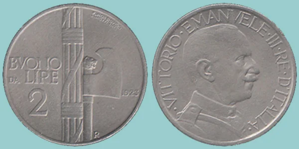 Regno Italia 2 Lire 1923