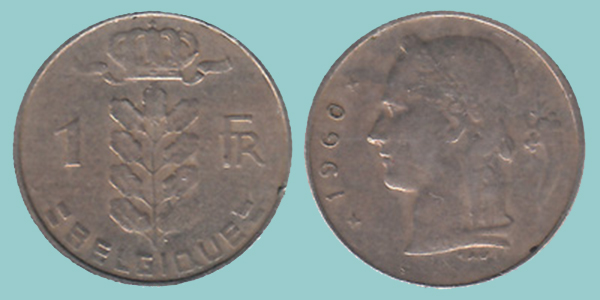 Belgio 1 Franco 1960