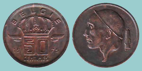 Belgio 50 Centimes 1975