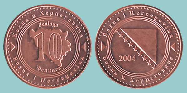 Bosnia Herzegovina 10 Feninga 2004