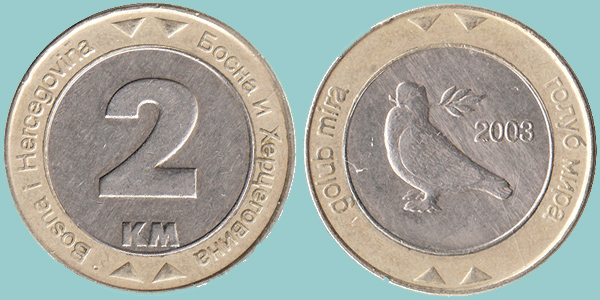 Bosnia Herzegovina 2 Konvertible Marka 2003