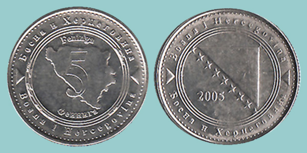 Bosnia Herzegovina 5 Feninga 2005