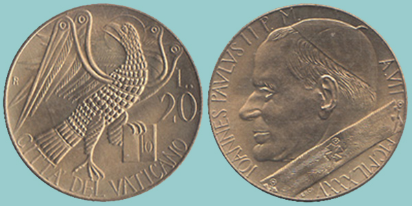 Città del Vaticano 20 Lire 1985