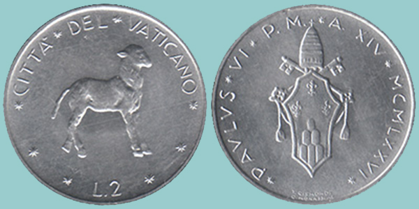 Città del Vaticano 2 Lire 1976