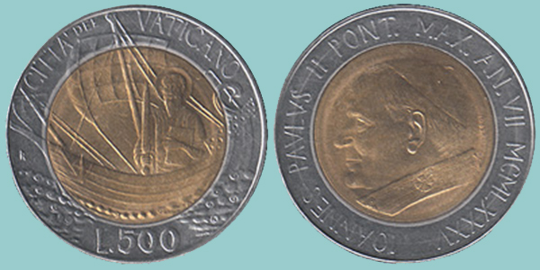 Città del Vaticano 500 Lire 1985