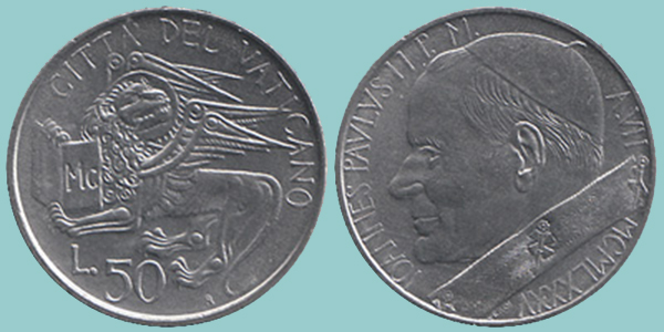 Città del Vaticano 50 Lire 1985