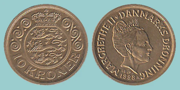 Danimarca 10 Kroner 1998
