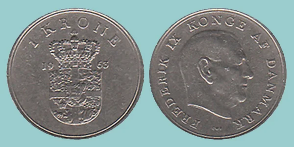 Danimarca 1 Krone 1963