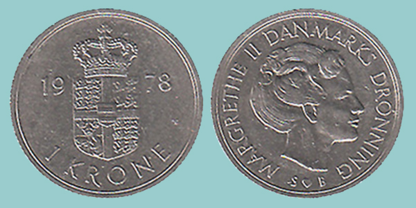 Danimarca 1 Krone 1978