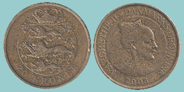 Danimarca 20 Kroner 2003