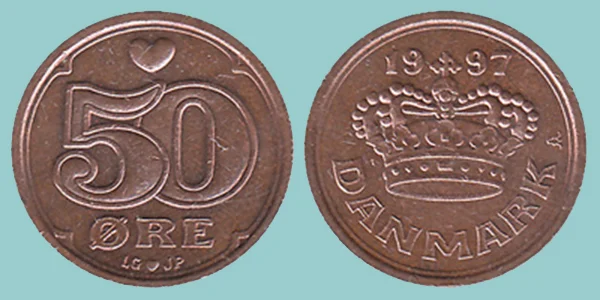 Danimarca 50 Øre 1997
