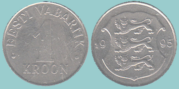 Estonia 1 Kroon 1995